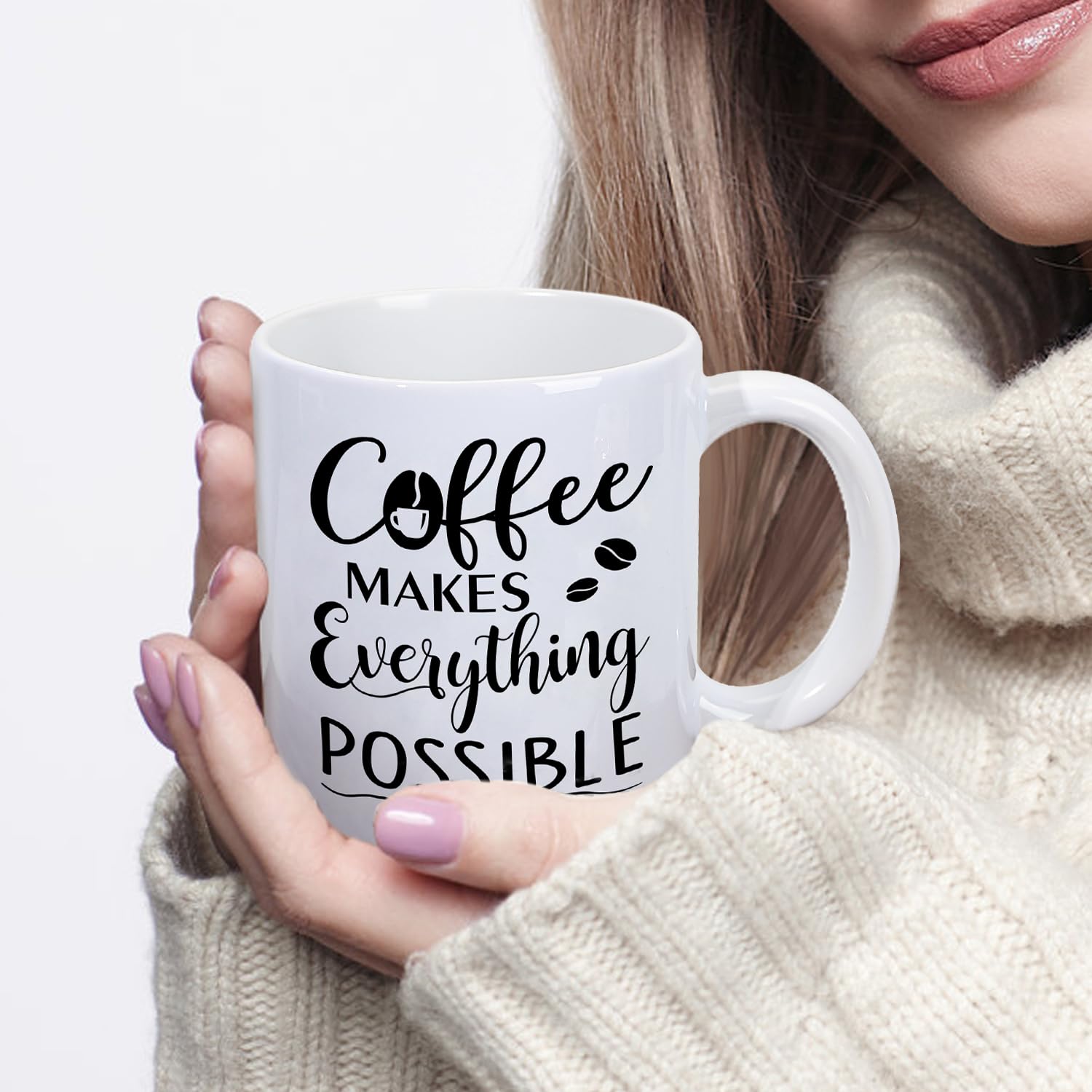 iAOVUEBY Coffee Gifts 6PCS Coffee Gift Basket Coffee Lover Gift Set Includes Coffee Mug Spoon Rest Holder Coffee — view 4