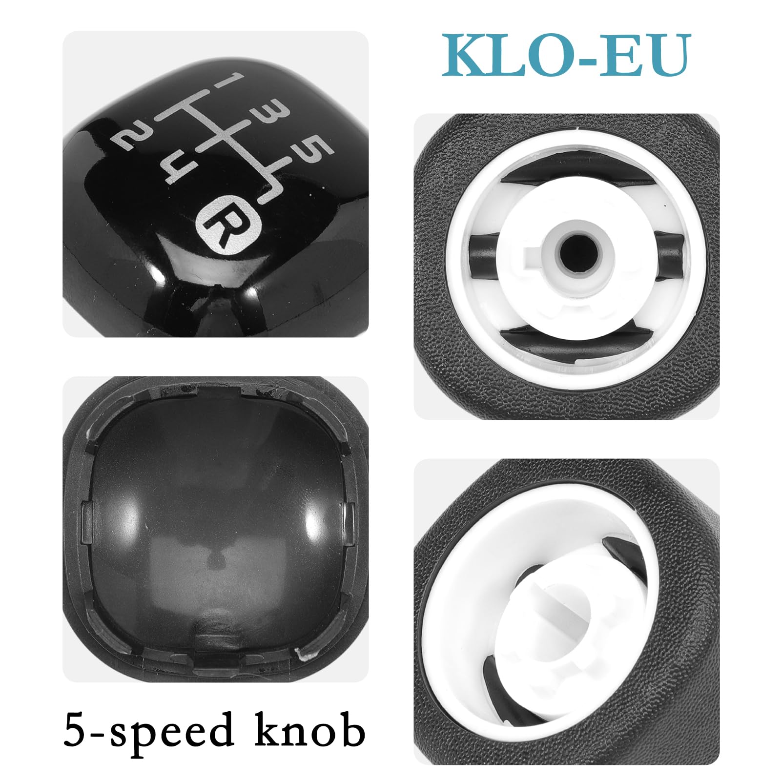 Pomello del cambio nero a 5 marce compatibile con Panda X58L dal 2012 502942700 Pomelli del Cambio Manopola