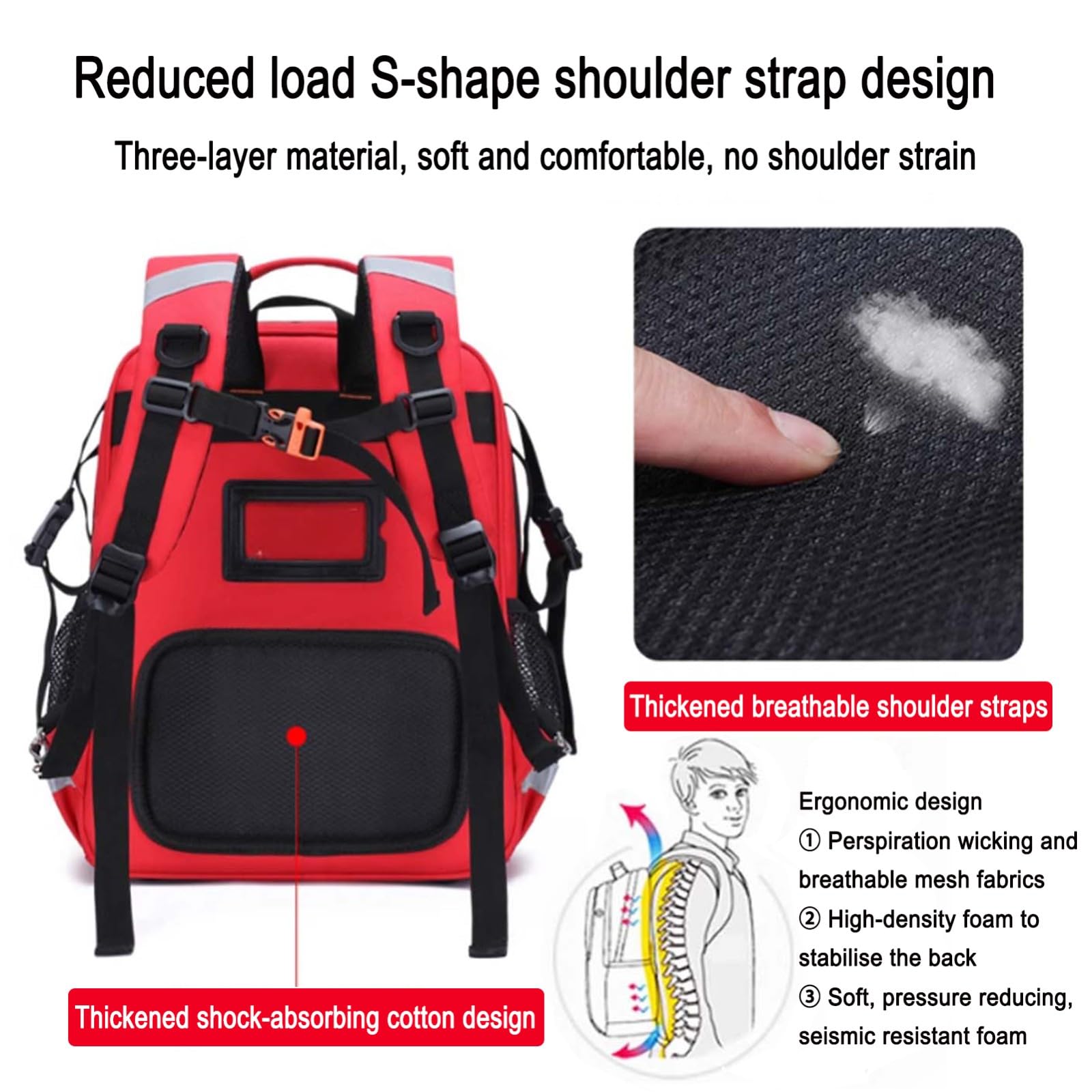 Cubstone Mochila Universal, Bolsa para Silla de Ruedas, Mochila Adaptable para niñas, Niños para Todas Las Habilidades y Edades - Mochila para Silla de Ruedas para Viajes/Escuela(E)
