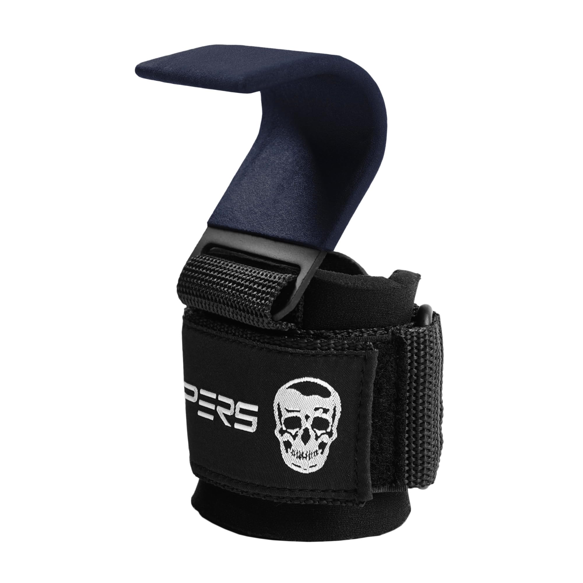 Gymreapers Paire de crochets d'haltérophilie robustes avec sangles de poignet pour soulevés de terre, tractions, bols, gants de sport pour homme et femme