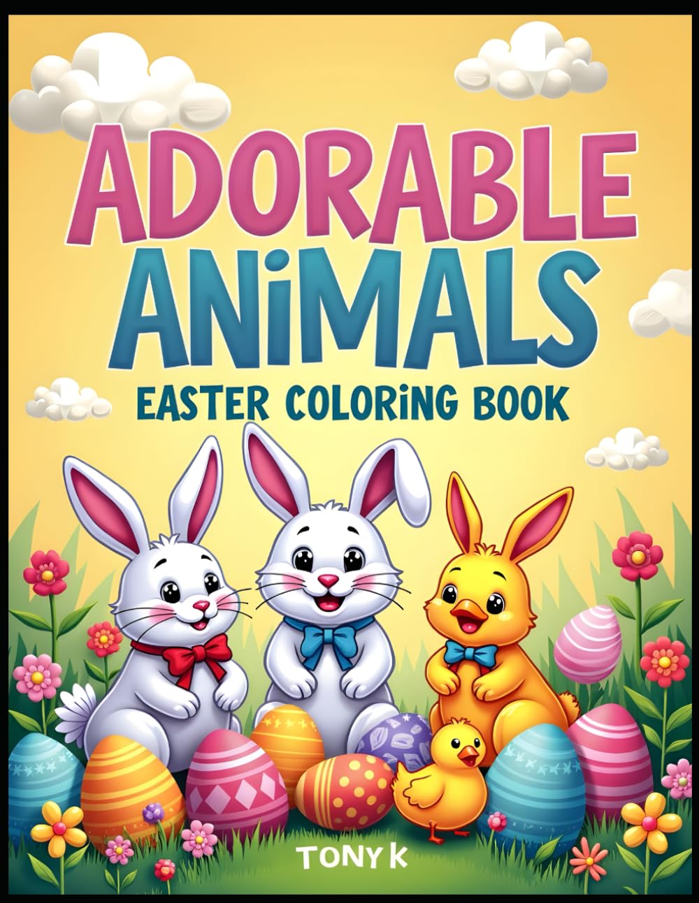 Adorable Animals Easter Coloring Book