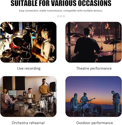 Miniatura 8 de M57 Vocal Dinámico Estilo Clásico Micrófono Audio Instrumento Clásico Profesional Dinámico Cardioide Unidireccional con Cable, para Instrumentos,