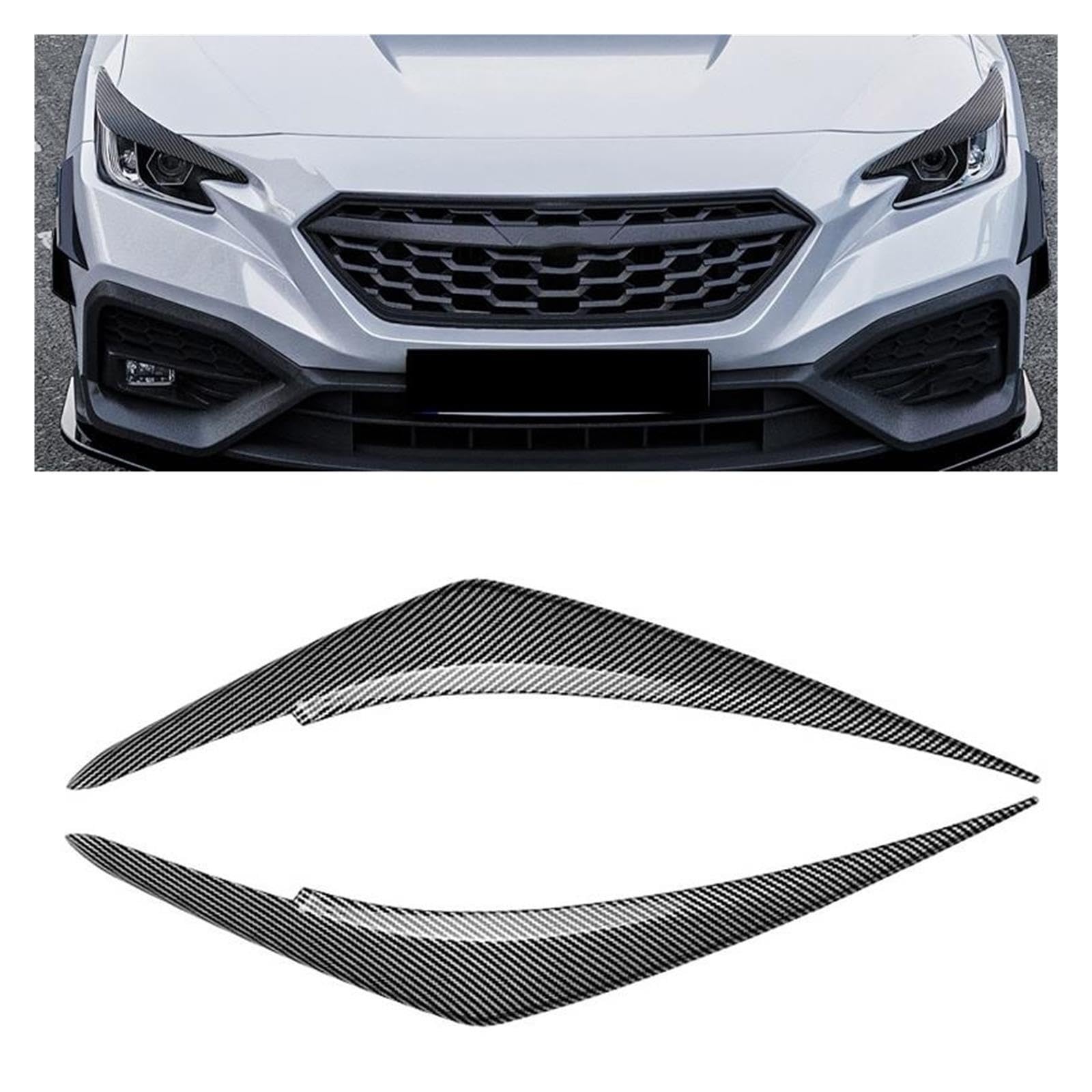 Scheinwerfer-Augenbrauenabdeckung, kompatibel mit Subaru WRX STI VB