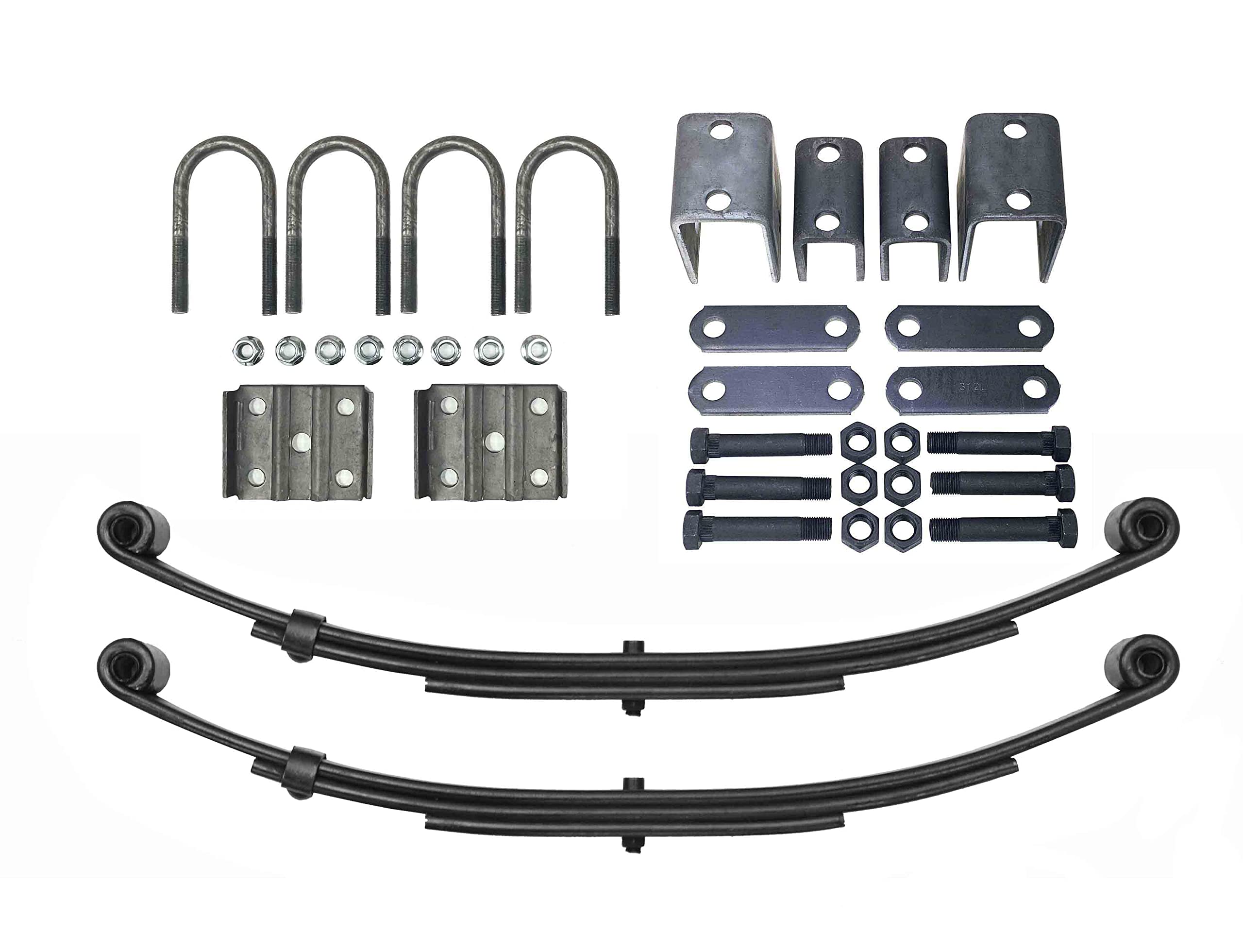 LIBRA 4000lb Single Trailer Axle Suspension Kit 2000lb Spring U-Bolt Hanger Kit