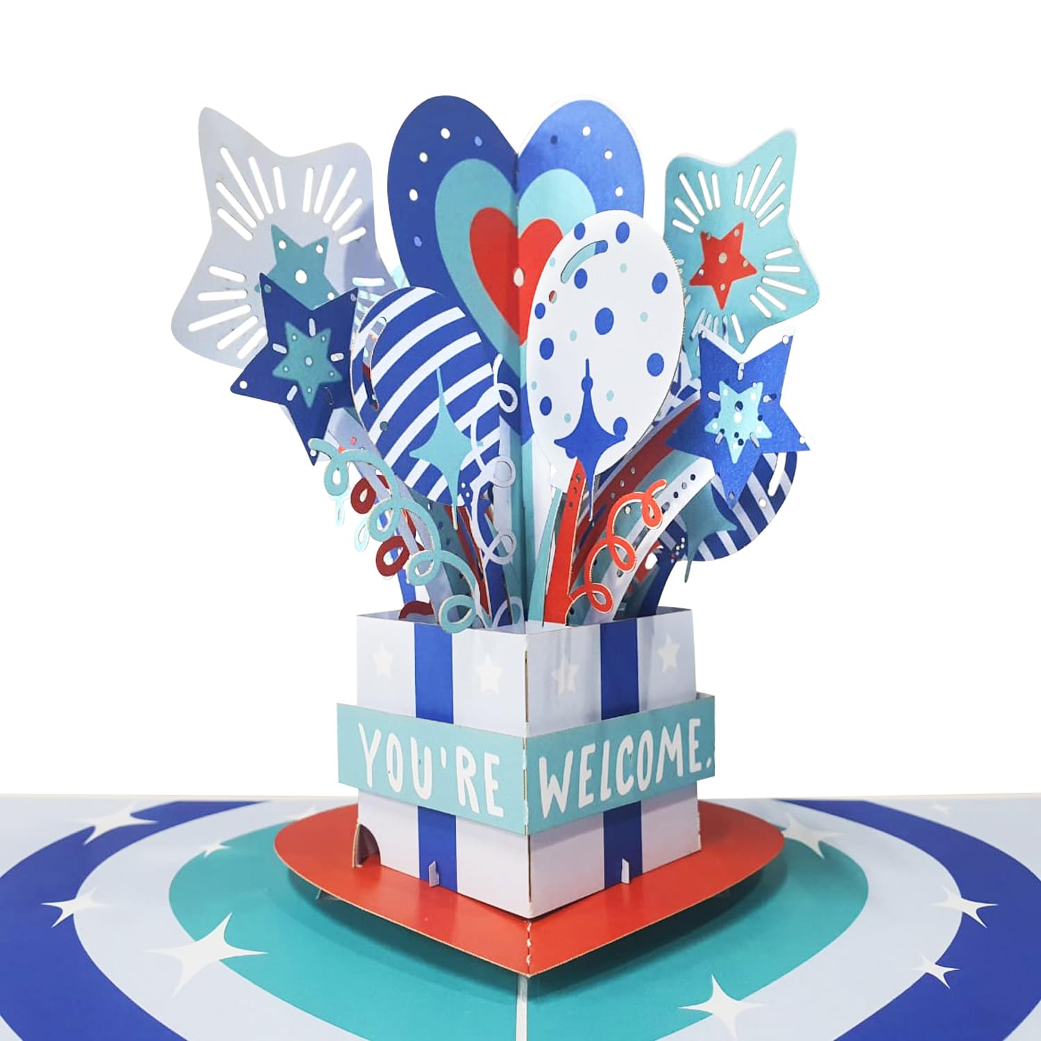 Central 23 Carte Pop Up Anniversaire - Extincteur Et Gâteau - Carte 3D