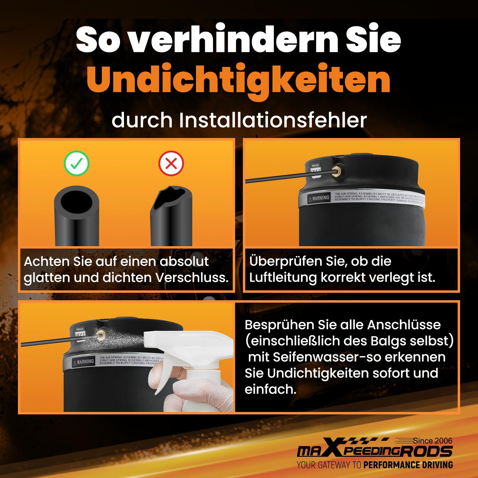 maXpeedingrods 2 Molle ad Aria Pneumatiche Posteriore Sinistro e Destro per Mercedes-Benz R-Class W251,Sospensione Pneumatica Ammortizzatori ad Aria Rear Suspension Air Spring Bags