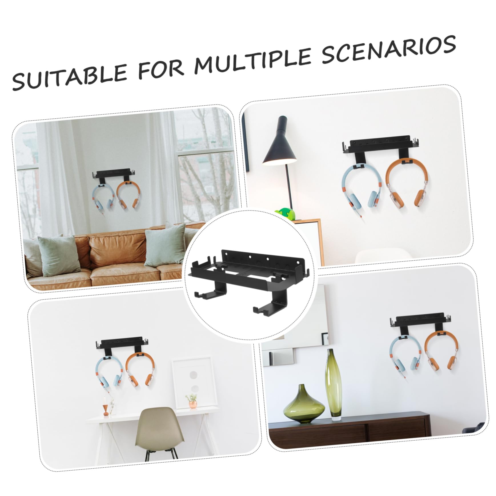 KOMBIUDA Multifunzionale per Console e Accessori Organizer per Controller Cuffie Facile Installazione e Massima Ottimizzazione Spazio
