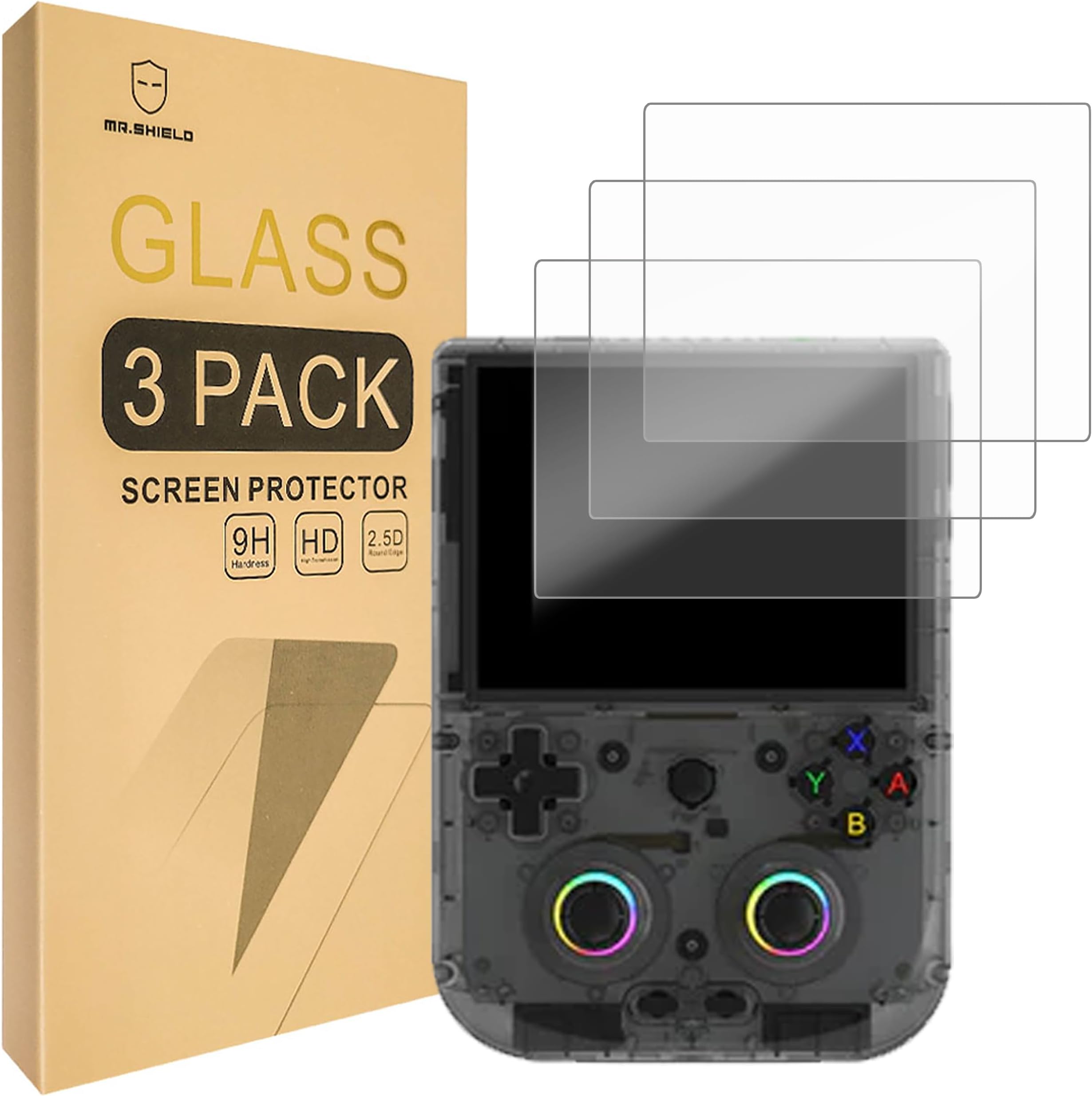 Screen Protector compatible with Anbernic RG406V [Tempered Glass] [3-Pack] [Japan Glass with 9H Hardness]