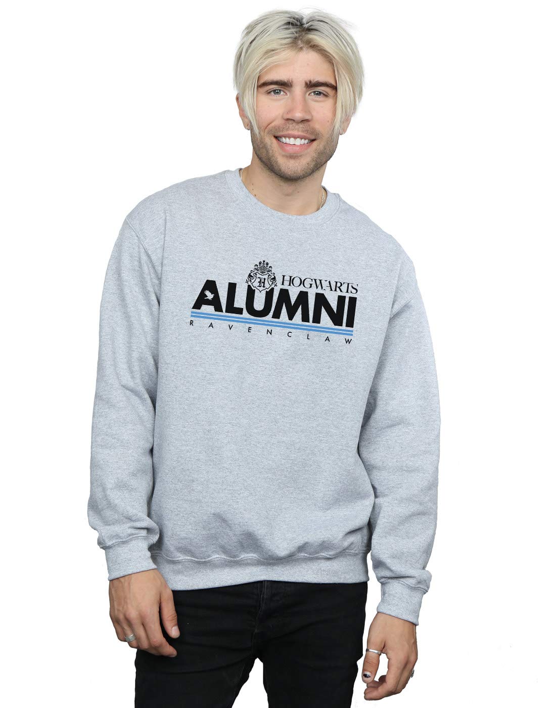 Absolute Cult Men's Sport Grey Harry Potter Hogwarts Alumni Ravenclaw Sweatshirt XX-Large