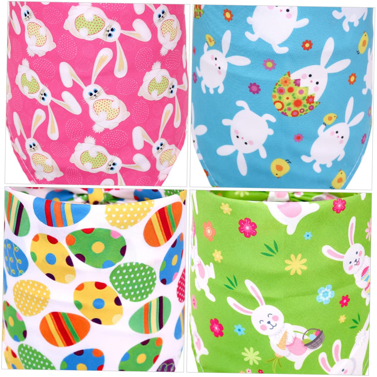 BESPORTBLE 15piezas Bufandas De Pascua para Mascotas Diseño De Caricatura Bandanas Lavables para Perros y Gatos Accesorios Coloridos para Celebrar La Fiesta