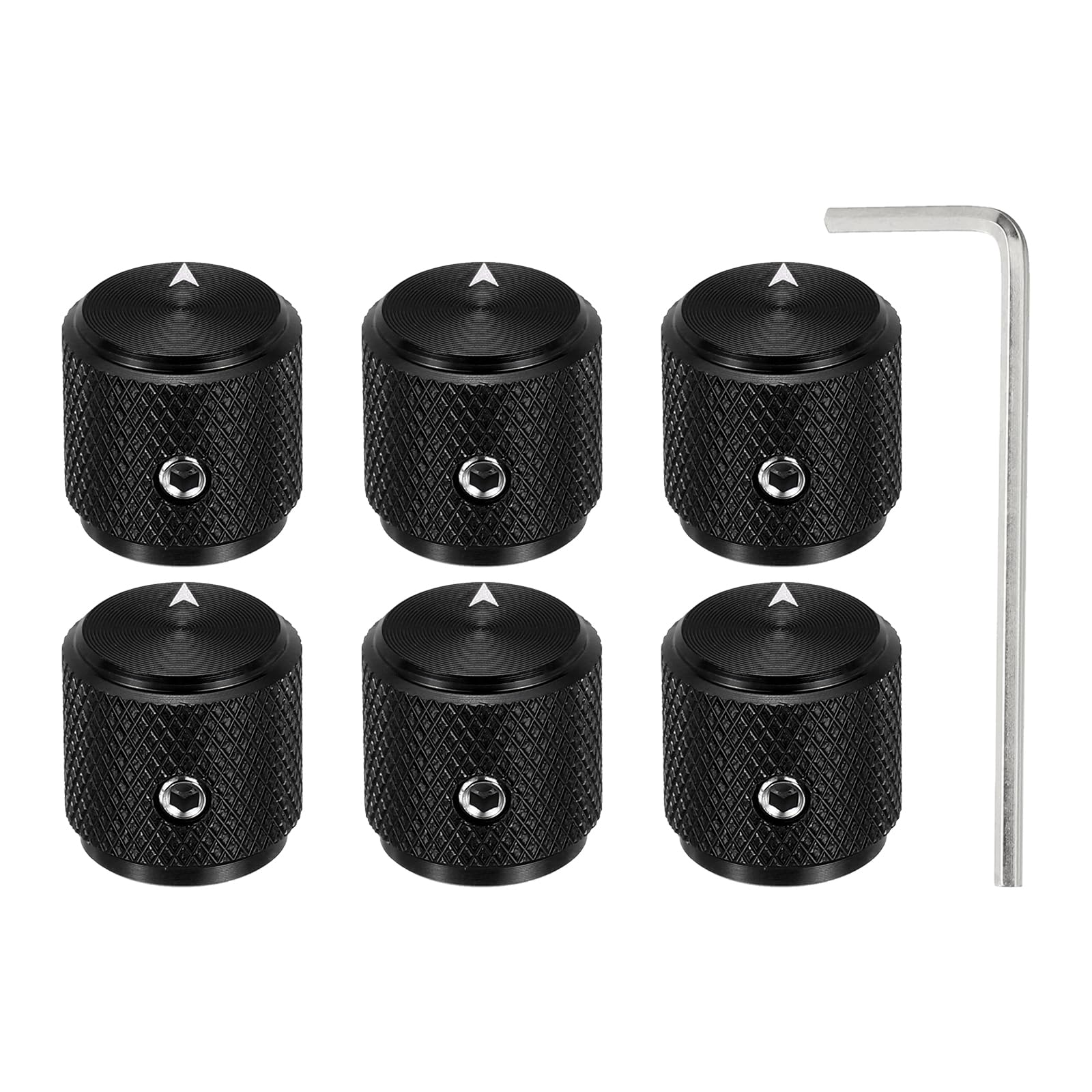 Boutons de potentiomètre guitare 6mm en métal pour personnaliser votre ampli de salon