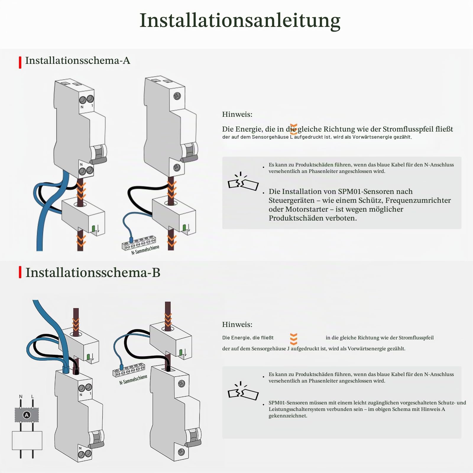 eMylo WLAN-Energiezähler Einphasig 63 A, Mini-Strommessgerät mit bidirektionaler Solarstrommessung, kompatibel mit Tuya und Smart Life, für DIN-Schiene, Überlastwarnung