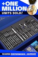 Vista 6 de Dalstrong Juego de cubiertos – 20 piezas – Cuchillo de platillo, tenedor de cena, cuchara de cena, tenedor de postre, cuchara de postre – Acero