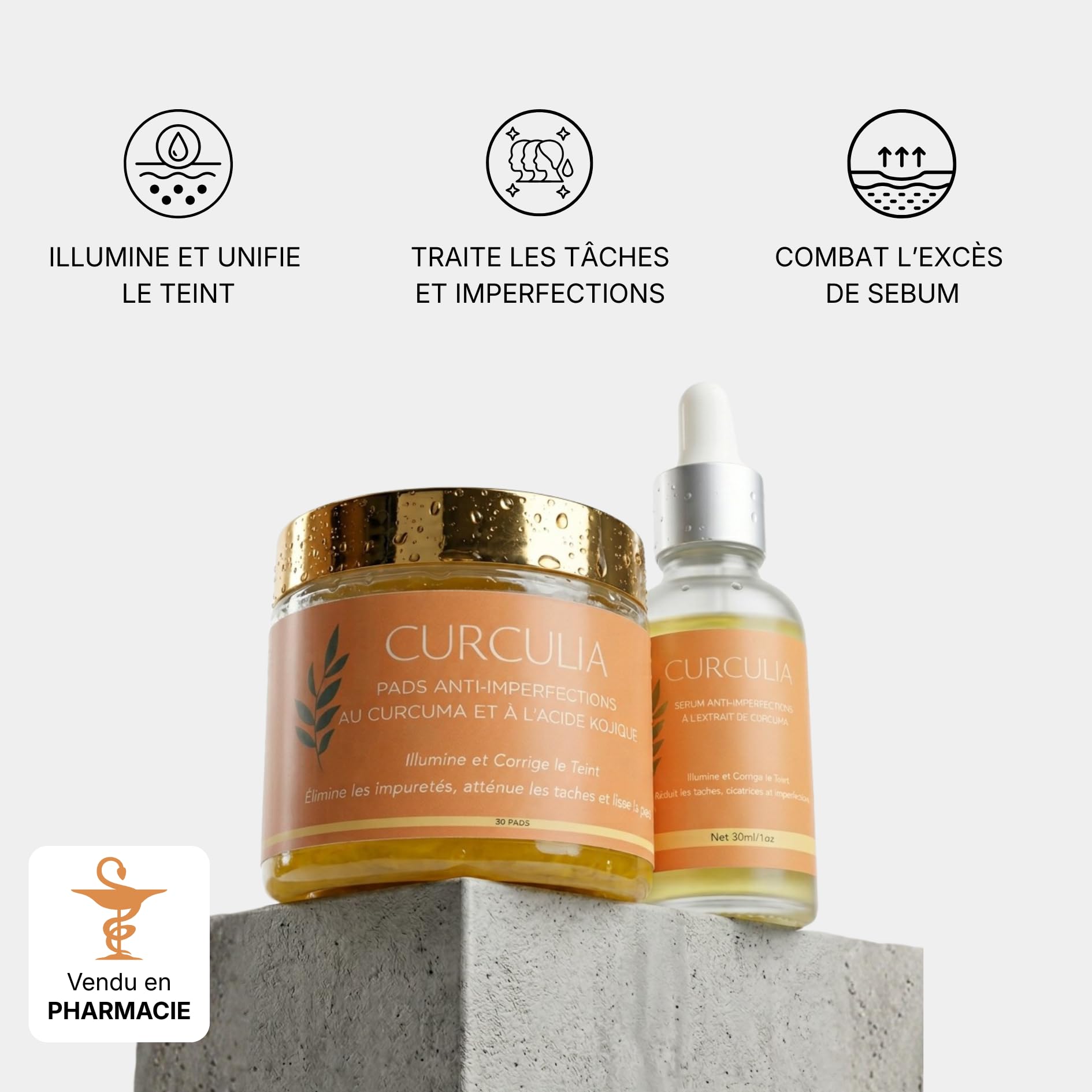 Pads Anti-Imperfections au Curcuma - 250g