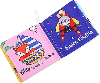 SECFOU Livro De Pano Brinquedo Infantil Livros De Brinquedos Para Bebês Livros De Aprendizagem Livro De Pano Livro De Aprendizagem Do Bebê Brinquedo Educacional Precoce Livro Interativo