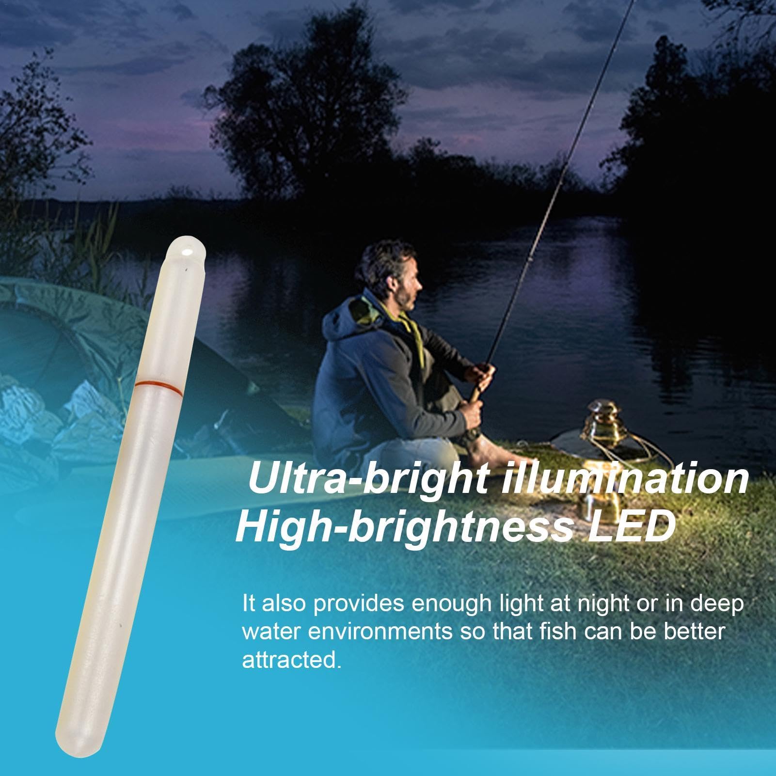 Submersible Fishing Light, Dock Fishing Light, Waterproof Super Bright Submersible Boat Lamp for Squid, Shrimp, Snook