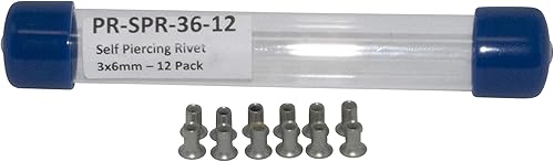 Innovative Tools & Supplies Remaches autoperforantes de 0.118 in (ancho) x 0.236 in (alto) (paquete de 12)