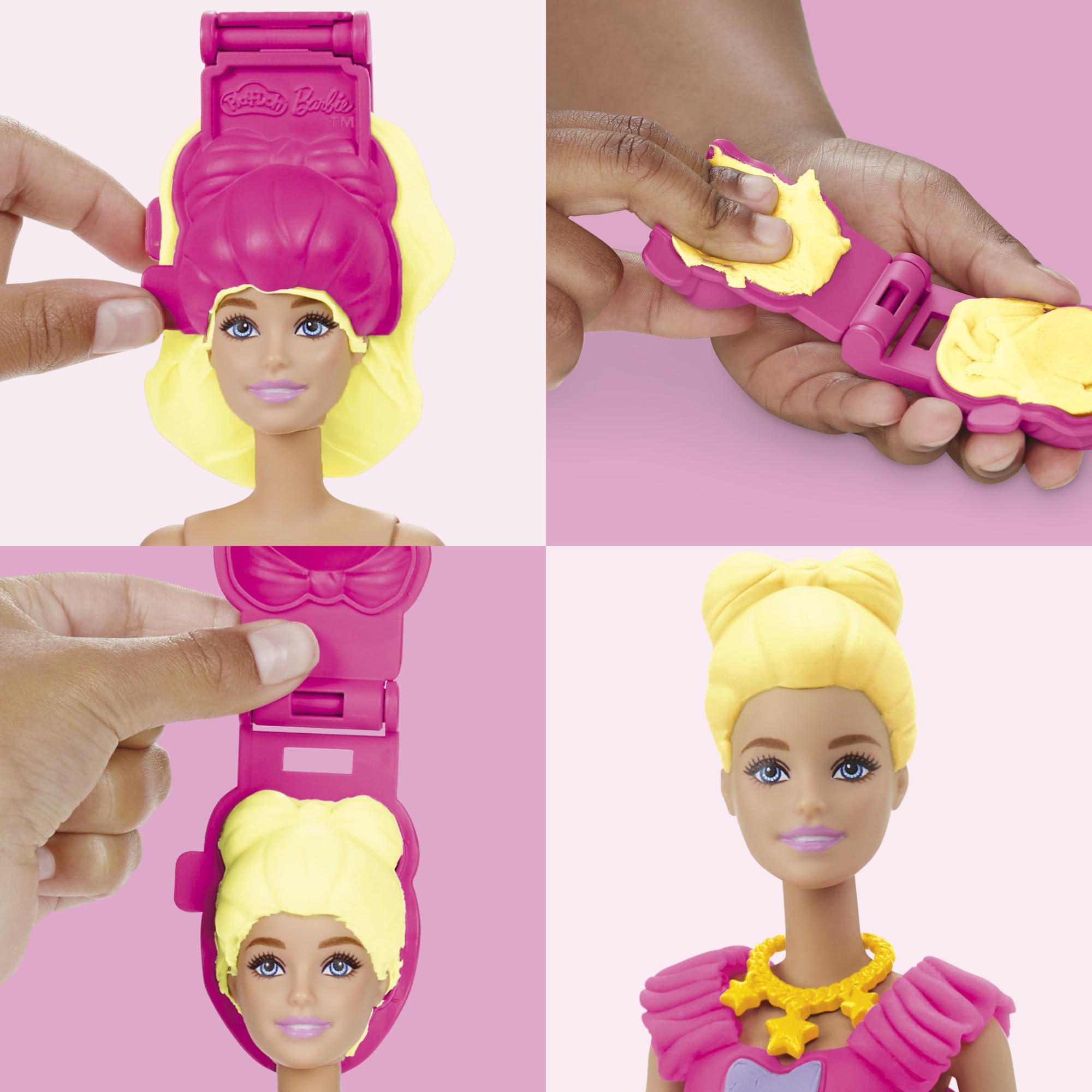 Zestaw lalek Play-Doh Barbie Falbanki i kokardki