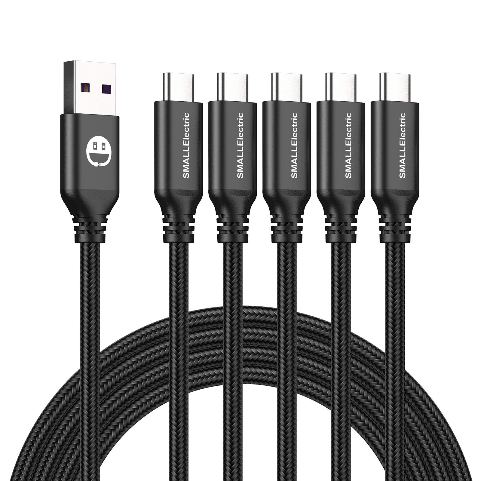 USB to USB C Cable 5 Pack 6FT, A to Type C Fast Charger Cord