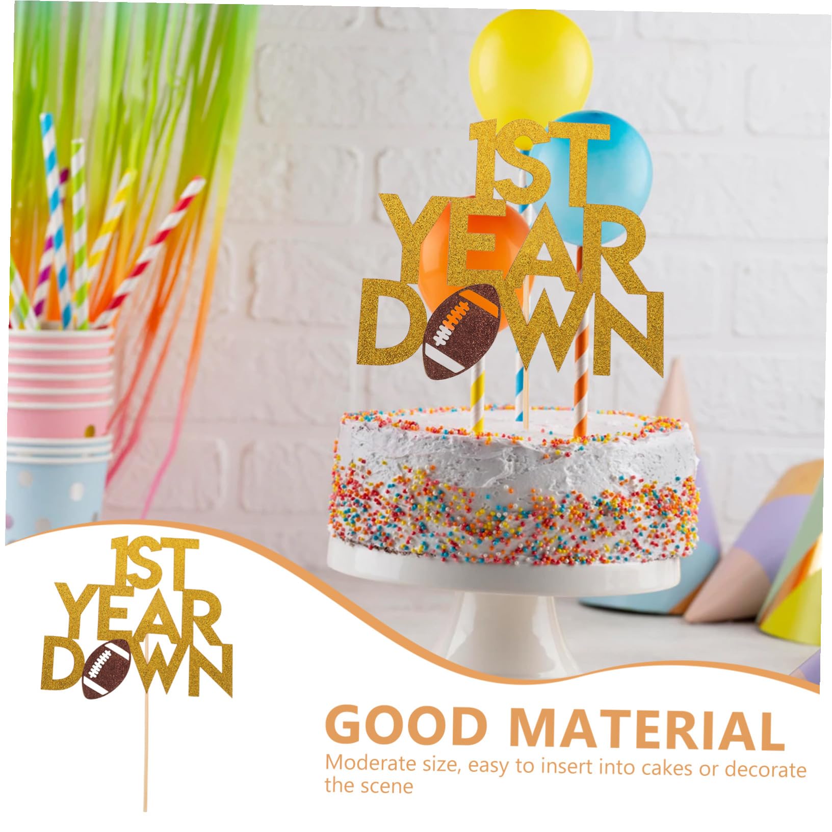 20 Pezzi Decorazioni Torta Rugby Forma di Pallone da Football Americano Topper Cupcake Sportivi per Feste di Compleanno Ragazzi Accessori Riutilizzabili per Party Tema Sportivo