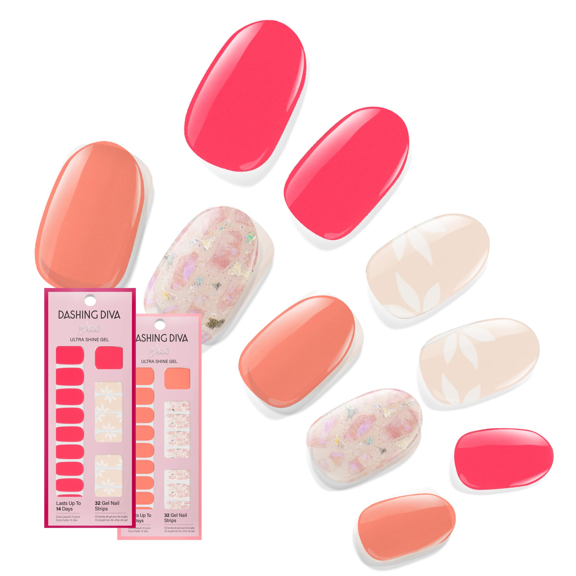 Amazon.com : Dashing Diva Gloss Nail Strips Bundle - The Vivids