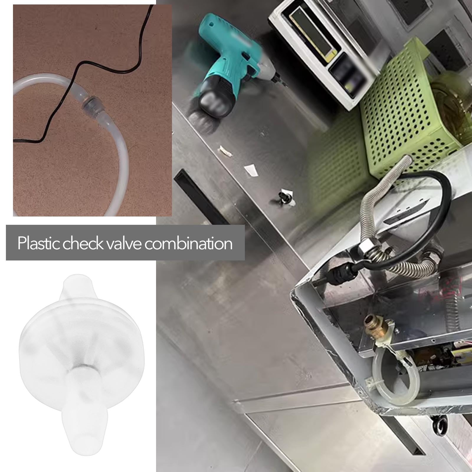 PATIKIL Clapet Anti-retour En Ligne à Barbure De 3/8", Valve D'arrêt D