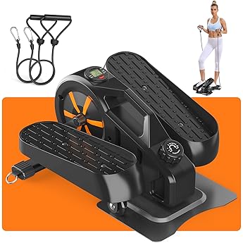 Niceday Under Desk Elliptical, Manual Quiet Elliptical, Foot Pedal Exerciser, Mini Elliptical Machines for Home Use, Portable Foot &Leg Pedal Exerciser, Exerciser for Seniors, Max Load 300LBS