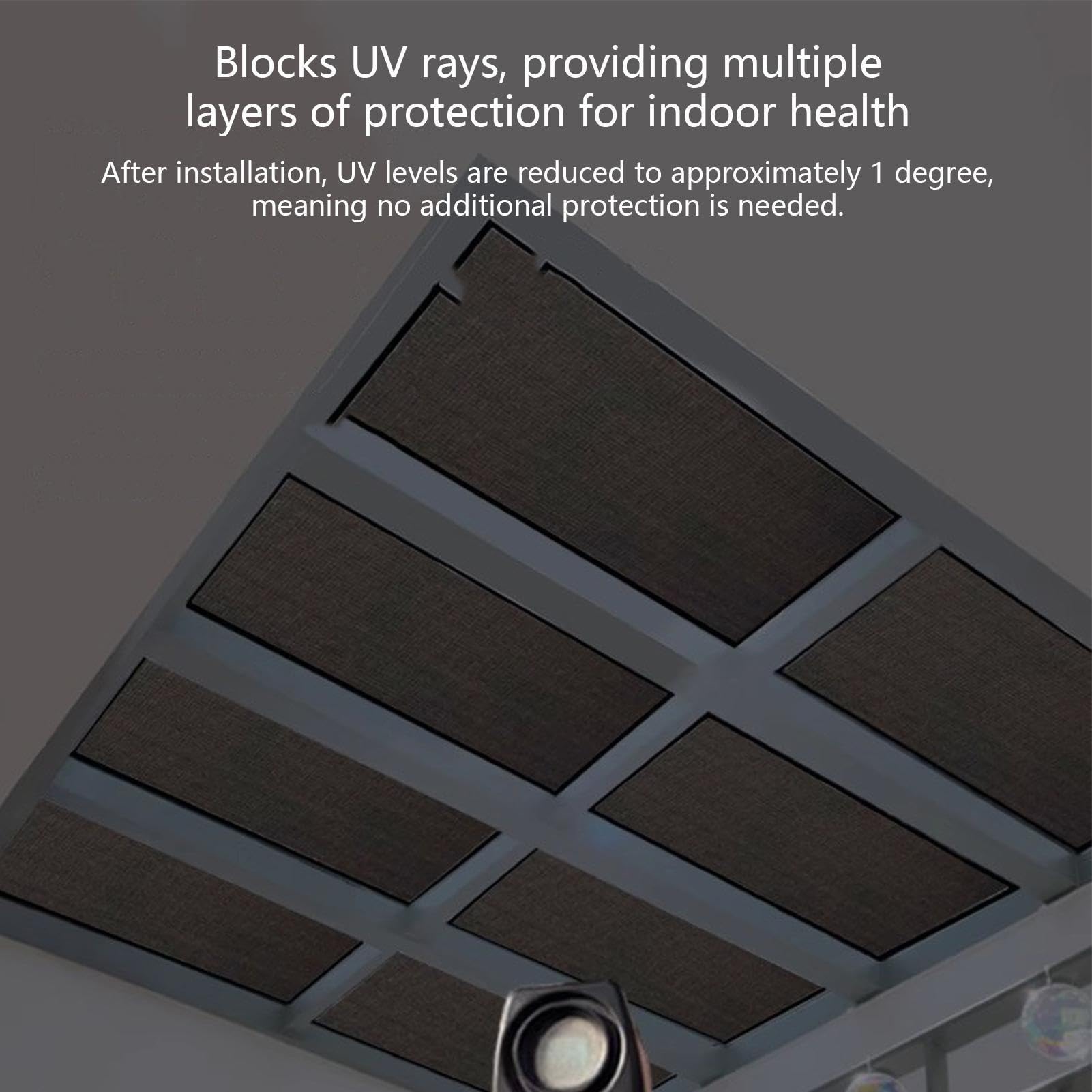 Rideau Occultant Pour Fenêtre Protection UV Bloqueur Chaleur Lumière