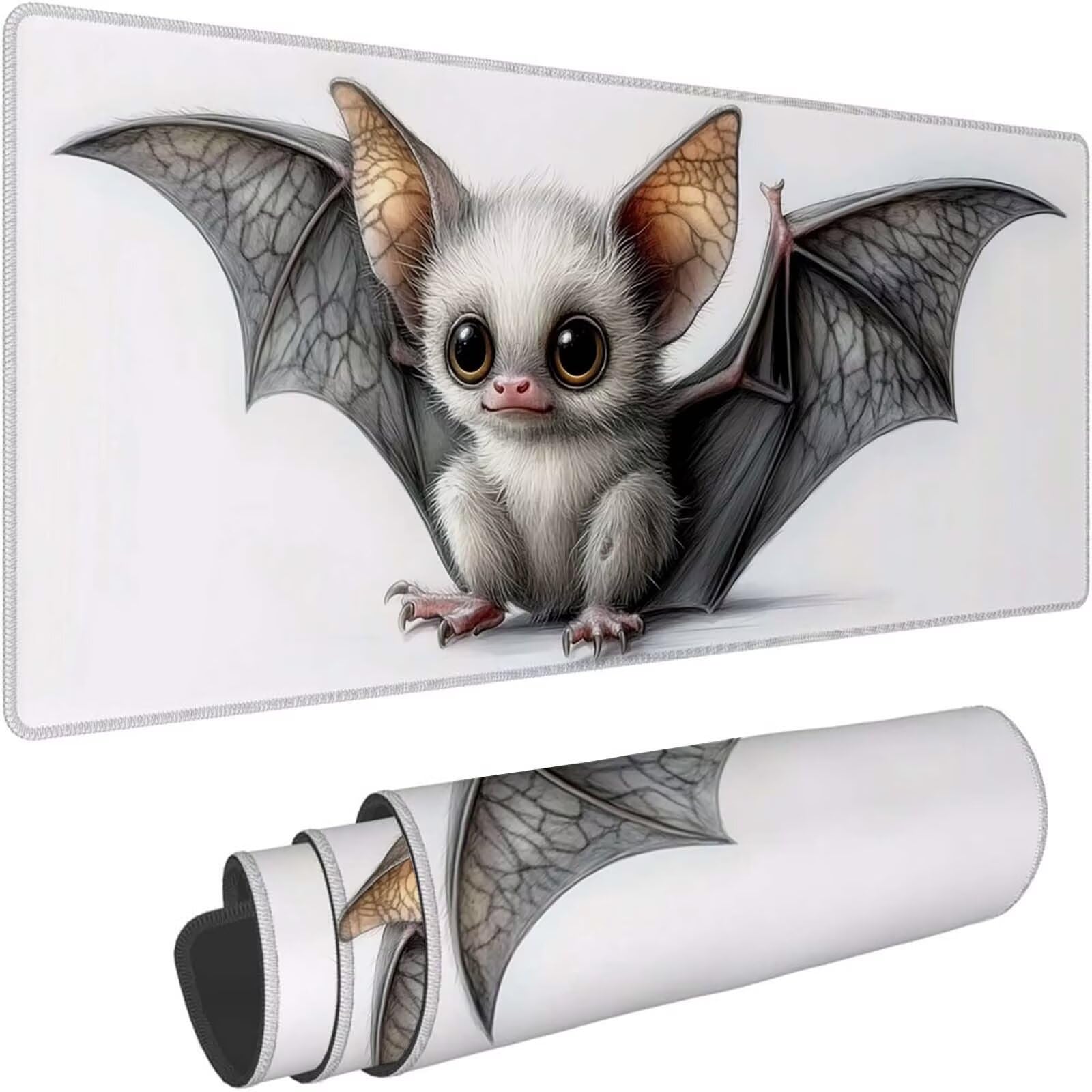 Tapis de Souris - 1000x500x3mm, Tapis Souris d'Ordinateur, Blanc 0-z3