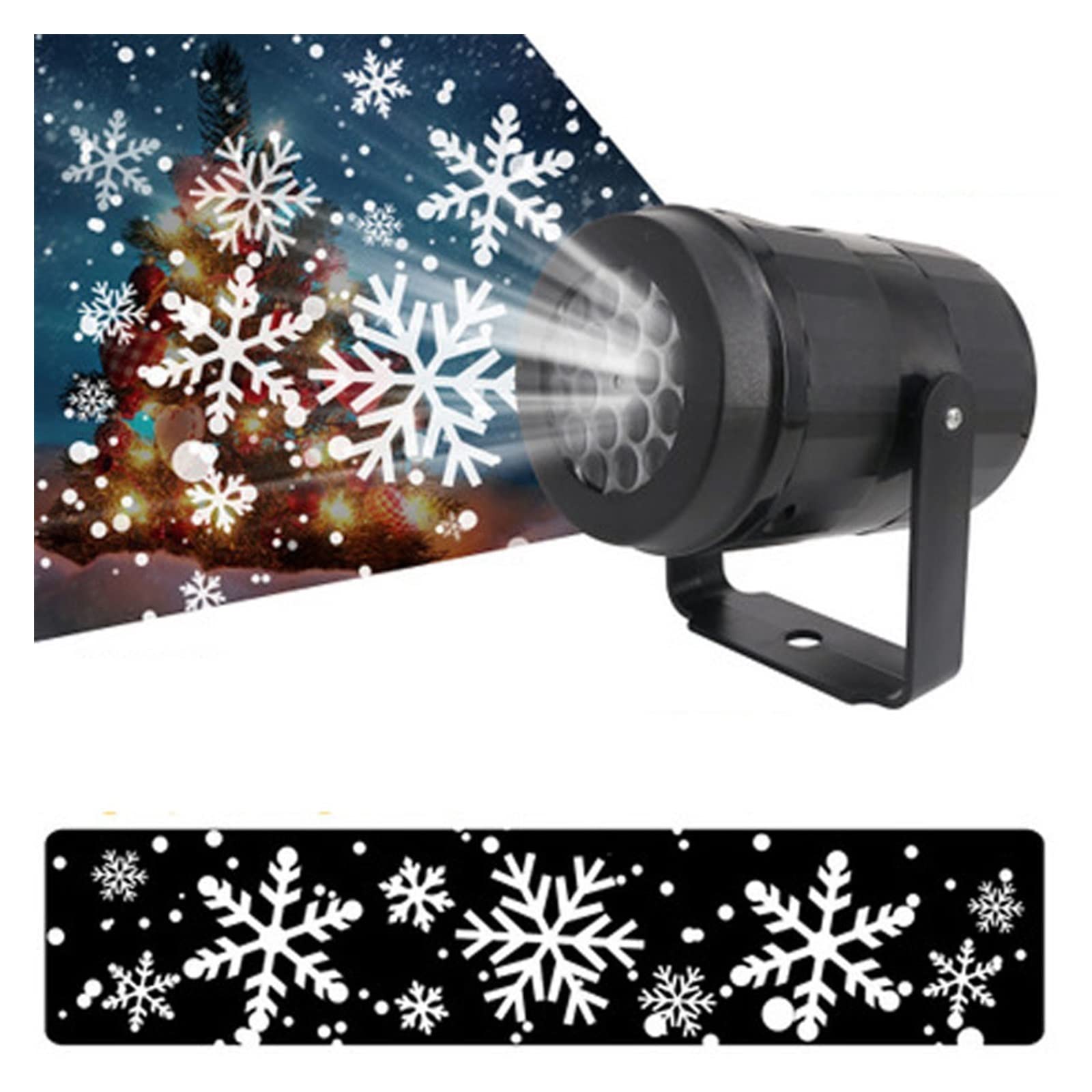 Projektor Weihnachten, Weihnachten Schneeflocke Licht Schneefall Projektor Bewegen Schnee Outdoor Indoor Garten Projektion Lichter Neujahr Party Decora(No Remote)
