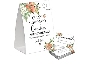 Peach Guessing Game - Engage in a Sweet Baby Shower Number Puzzle