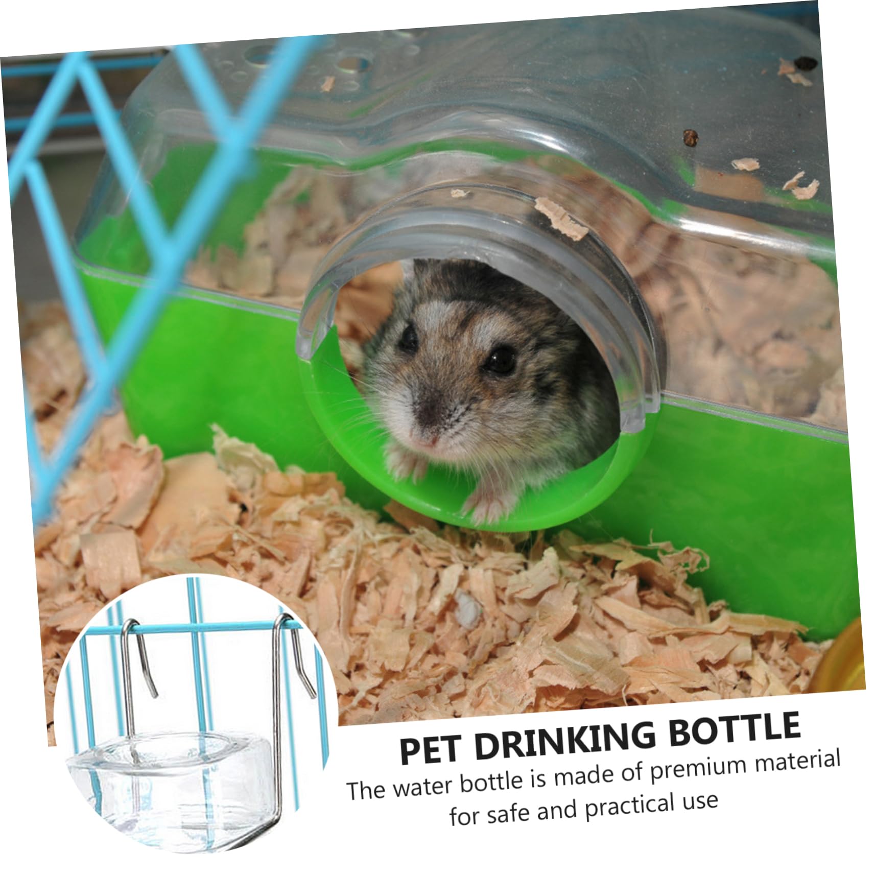 NOLITOY 6pièces Abreuvoir Suspendu Plastique pour Animaux Fontaine Eau pour Et Rongeurs Bouteille Hydratation pour Hamsters Et Petits Animaux