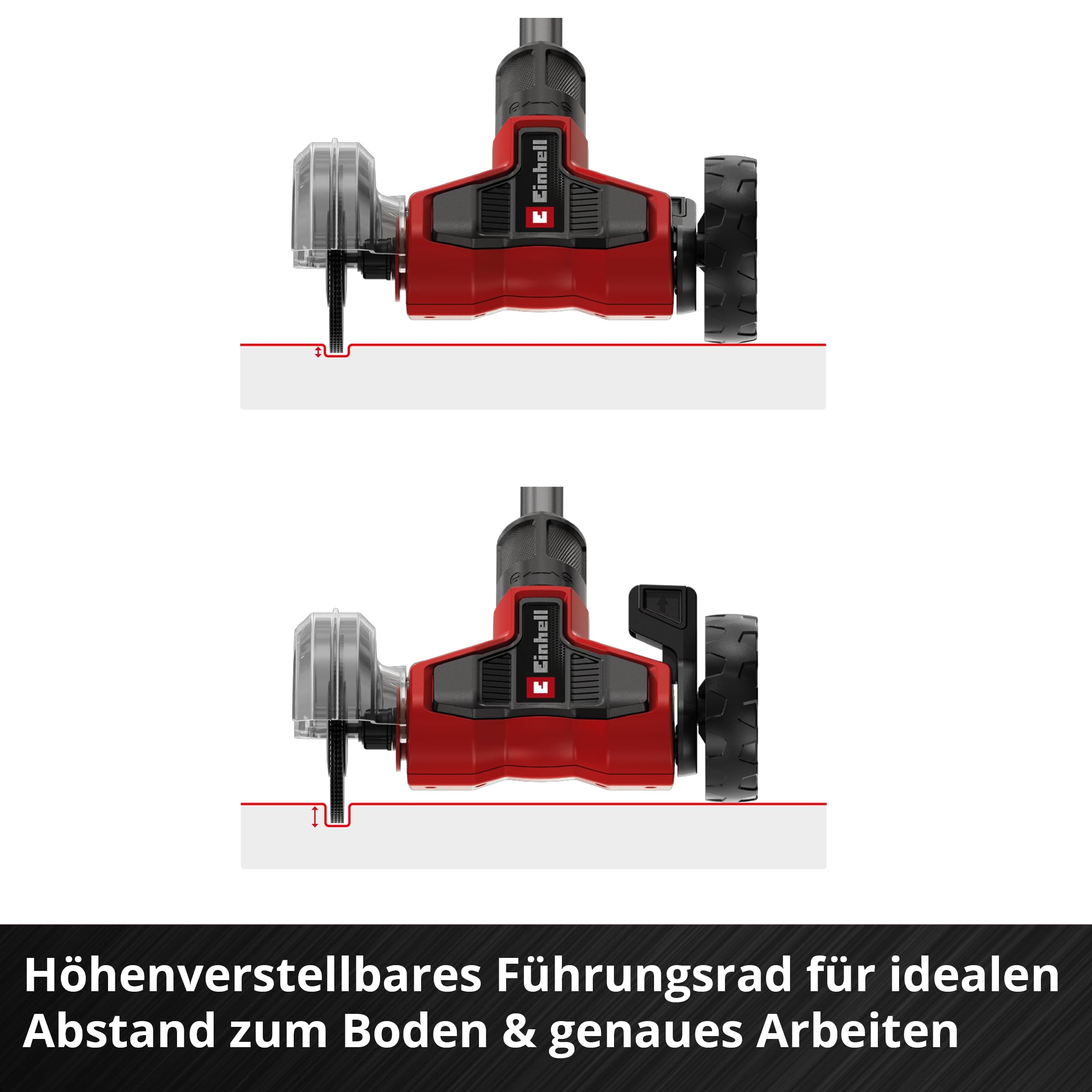 Einhell Akku-Fugenreiniger GE-CC 18/110 Li E-Solo Power X-Change (18 V, Führungsholm teleskopierbar, Zusatzhandgriff, Führungsrad verstellbar, inkl. 2x Bürsten, ohne Akku)