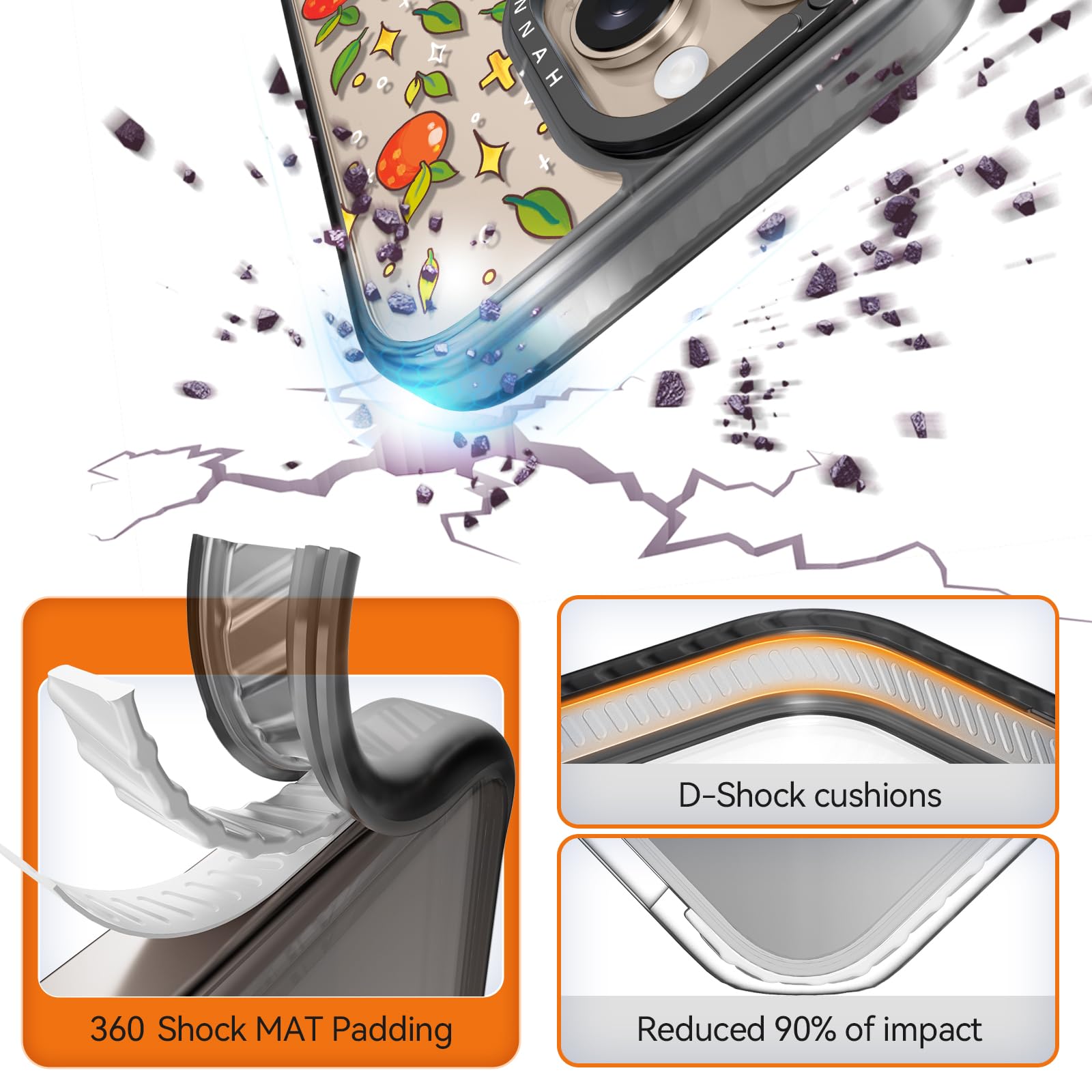 【mana】AppleDesign Amazon.com: Rosarnnah Magnetic for iPhone 16 Pro Magsafe