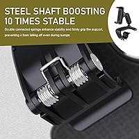 Vista 4 de 360° Rotatable Car Phone Holder – Adjustable Spring Clamp for 4.7"-6.5" Smartphones, Anti-Shake Navigation Mount with Sun Visor & Rearview Mirror