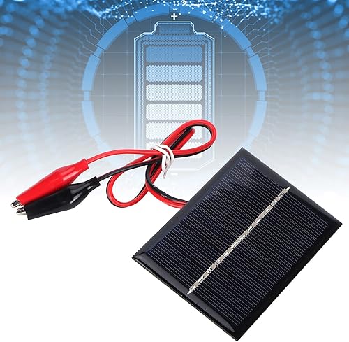 Miniatura 3 de (0.6 W 6 V) Paneles solares de polisilicio solares y eólicos, módulo de panel, cargador solar portátil para juguetes, baterías recargables,