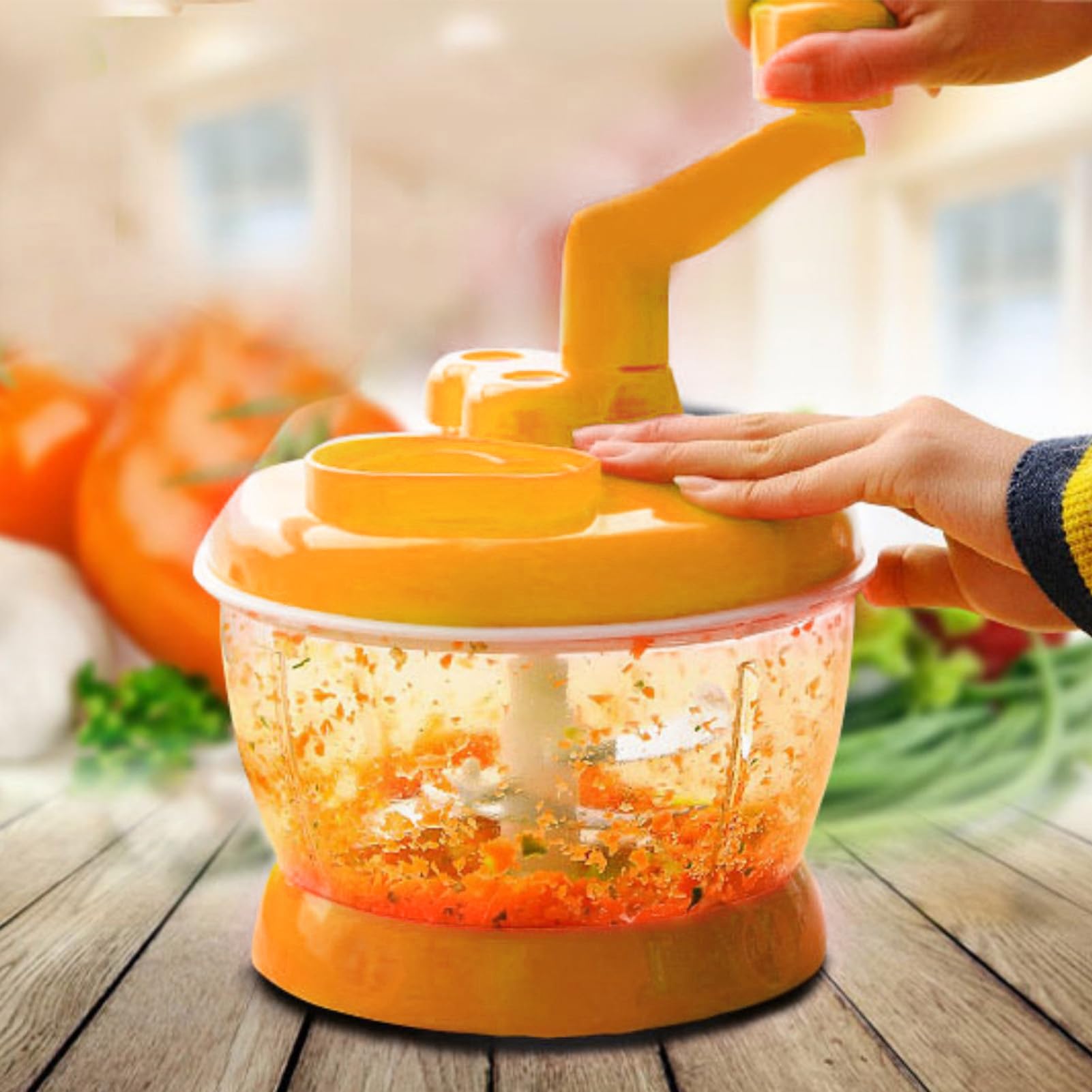 Moulin à Légumes Manuel en Acier Inoxydable, 6 Lames, Compact
