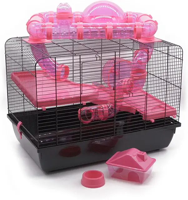 ZooPaul Galaxy Gold Hamster Cage with Accessories - Goudhamster Kooi