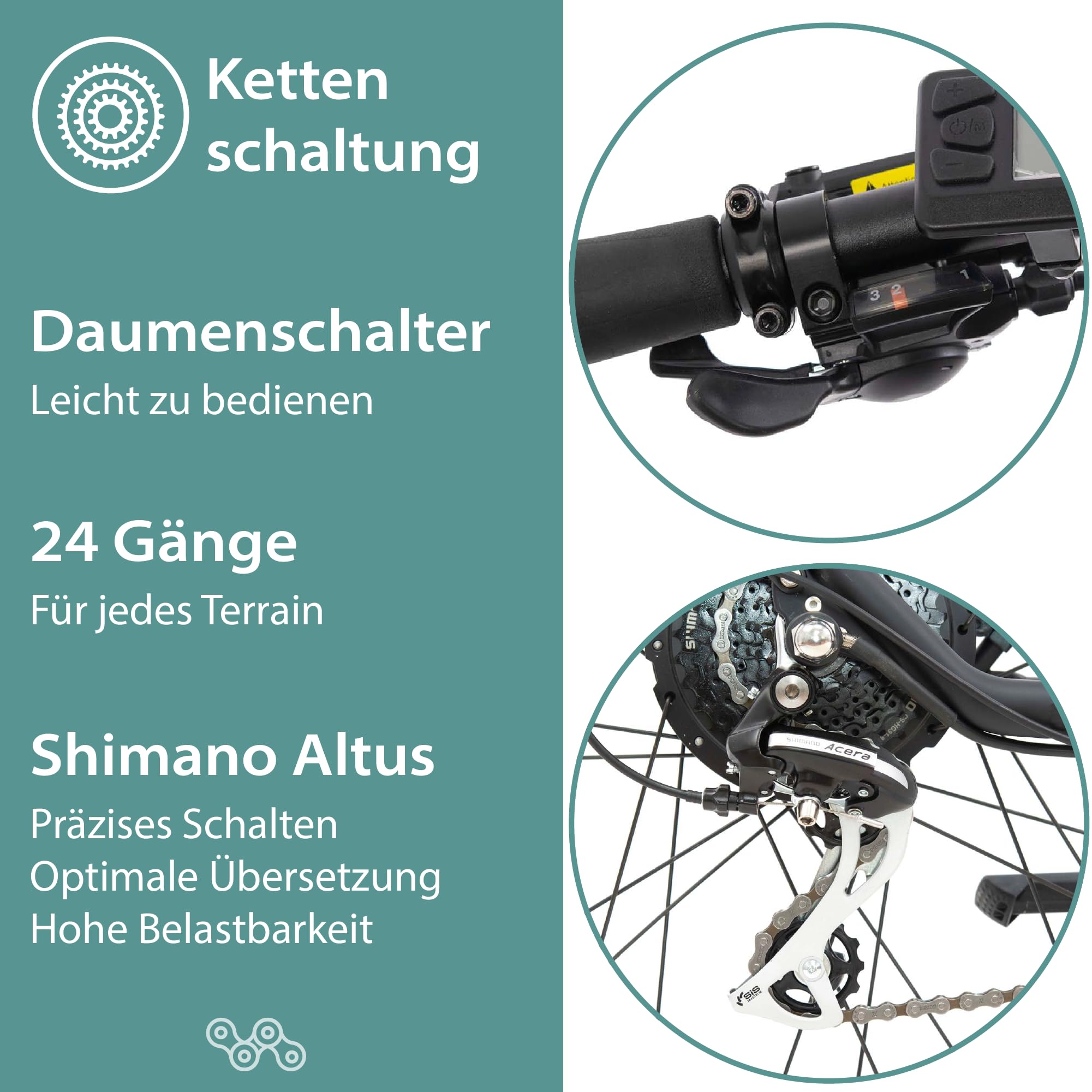 TRETWERK - 28 Zoll E-Bike Herren Pedelec - Bronx 5.0 - E-Trekkingbike Herrenfahrrad mit hoher Reichweite und 24 Gang Shimano Kettenschaltung - Elektrofahrrad mit Hecknabenmotor 250W, 36V