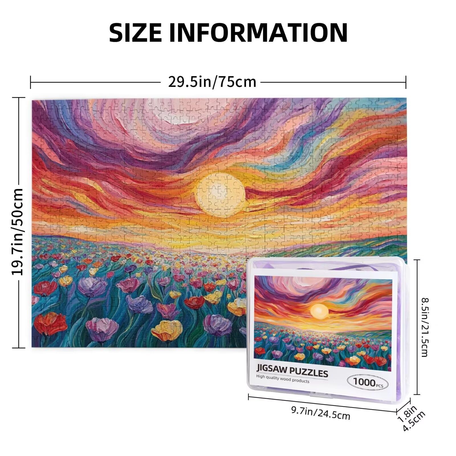 Puzzle fantastyczne 6000 elementów, puzzle kwiatowe dla dorosłych, z pudełkiem na prezent, "zrób to sam", duże drewniane puzzle dla dorosłych, gra zręcznościowa dla całej rodziny, prezenty dla kobiet