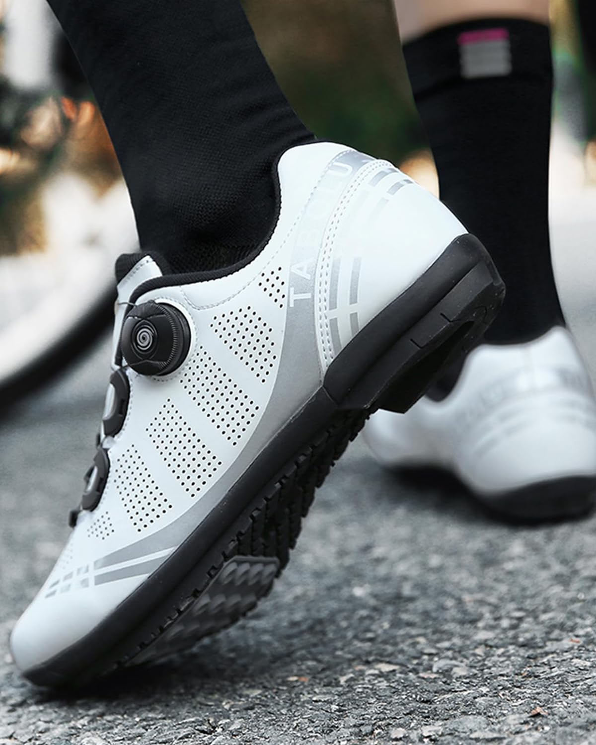 Hixingo Scarpe da Ciclismo Uomo Strada Donna Scarpe Da Equitazione su Strada e Montagna, Gomma Suola Scarpe da Ciclismo Senza Blocco 36-47 EU