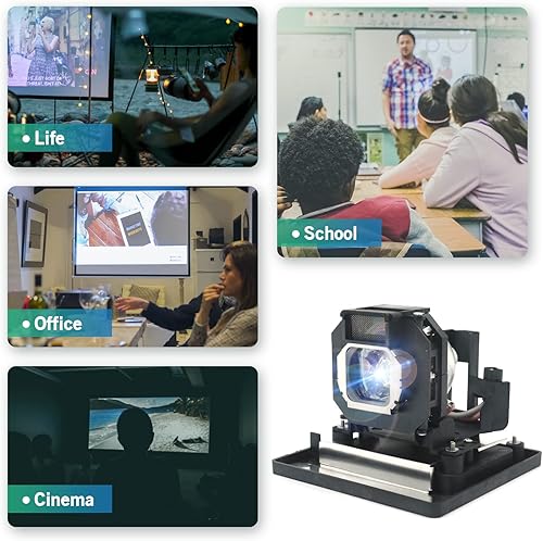 Miniatura 4 de ET-LAE4000 Bombilla de repuesto para proyector Panasonic PT-AE400 Panasonic PT-AE4000 PT-AE4000U PT-AE4000E con carcasa