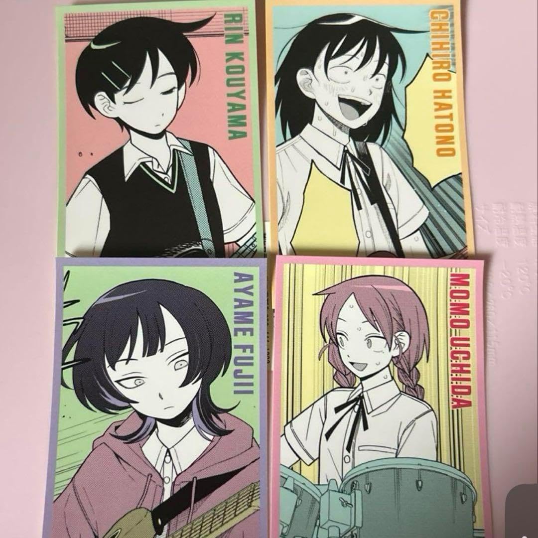 ふつうの軽音部 刊 コミック購入特典 ステッカー 4種 コンプリートセット