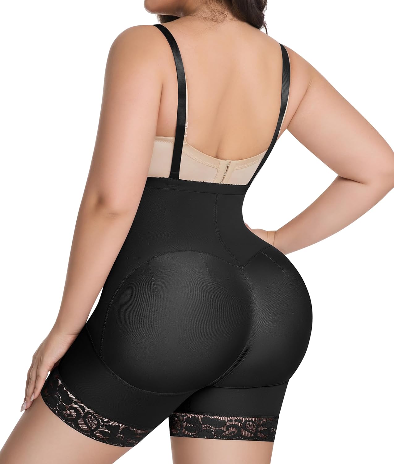 Tank Bodysuit for Women Tummy Tucker Shapewear Butt Lifter Body Shaper Compression Bodysuit - Image 2
