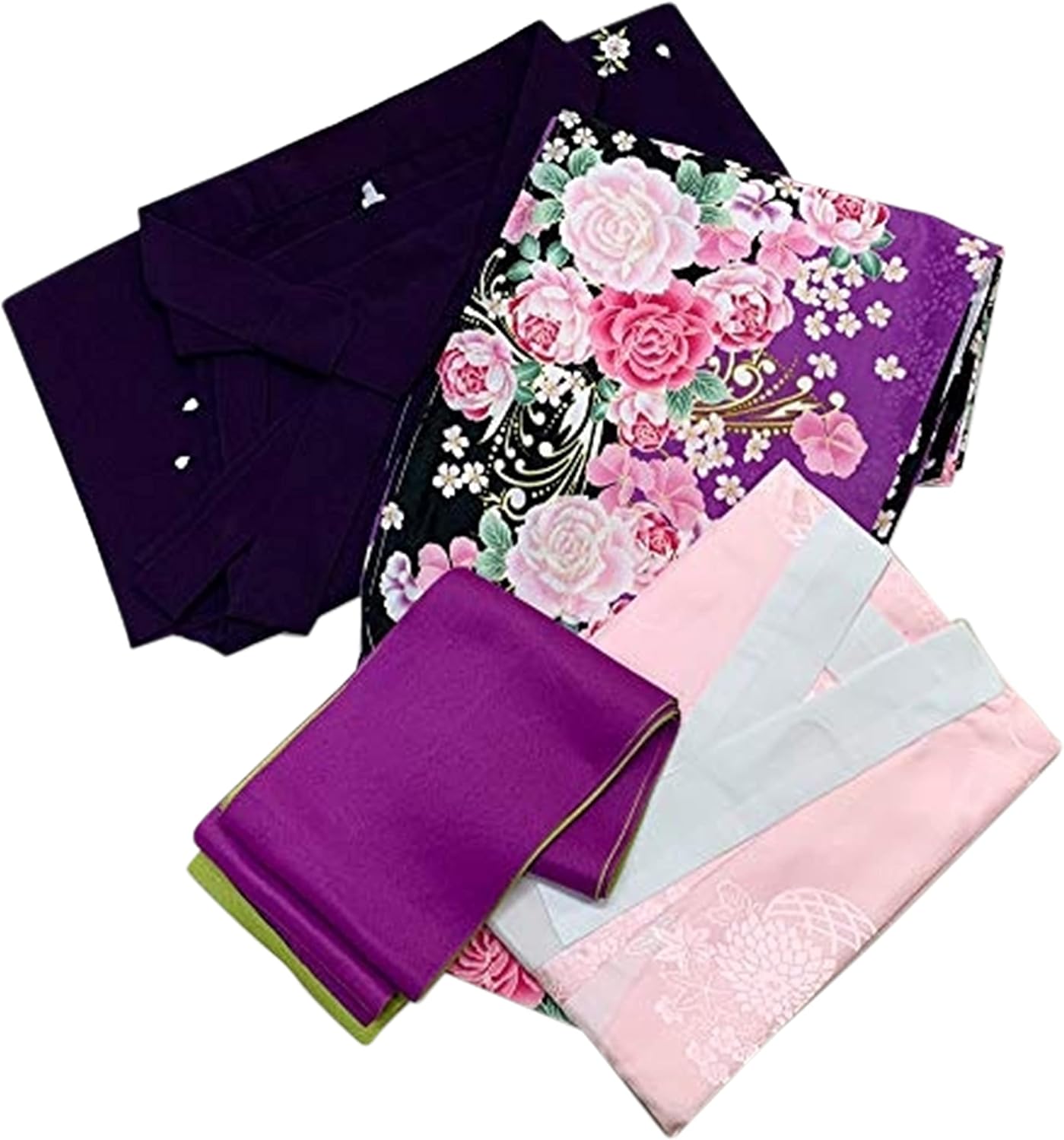 新品 モダンアンテナ 個性的 レトロ 天使 洗える着物 成人式 振袖 5394