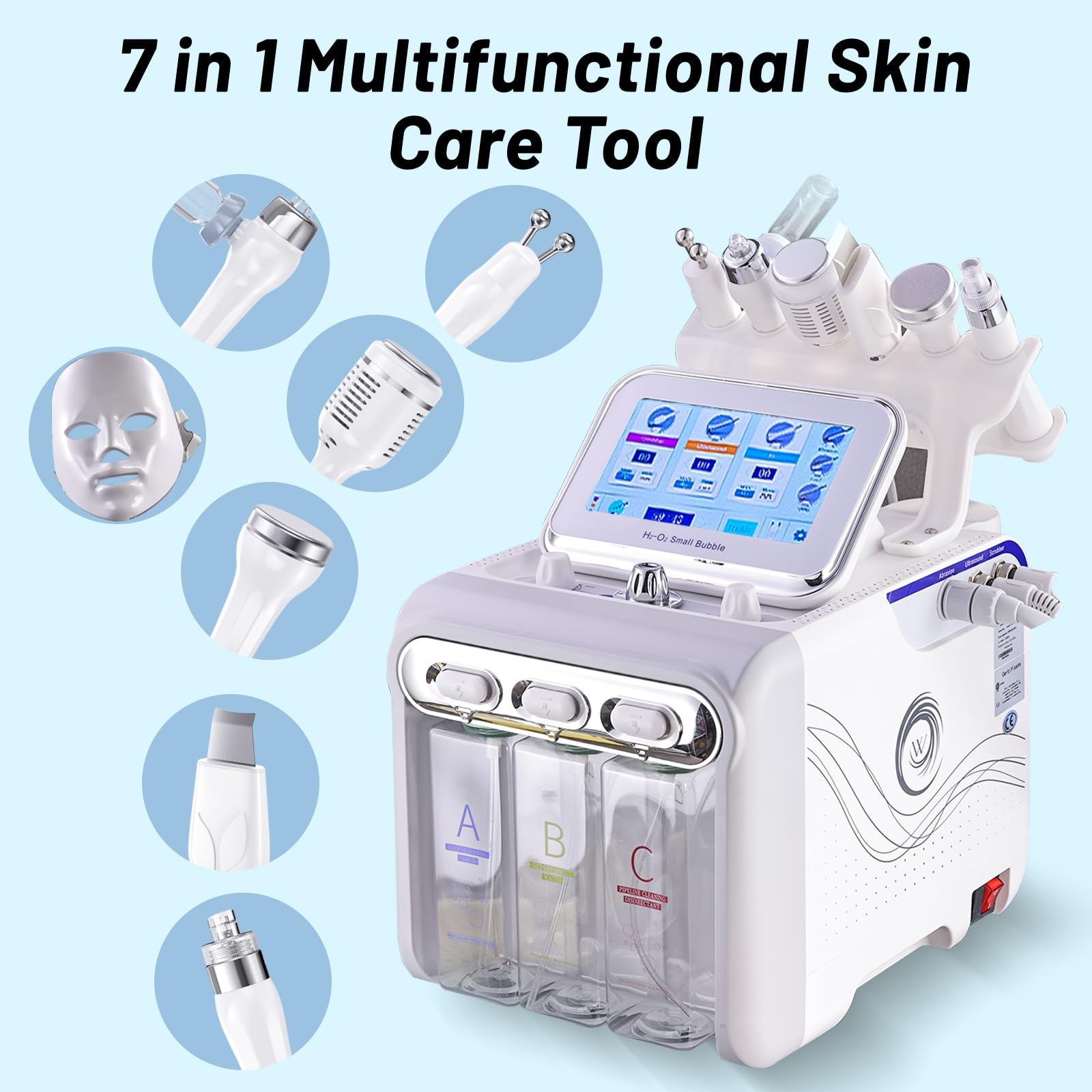 Amazon.com: 7 in 1 Hydrogen Oxygen Facial Beauty Skin Machine
