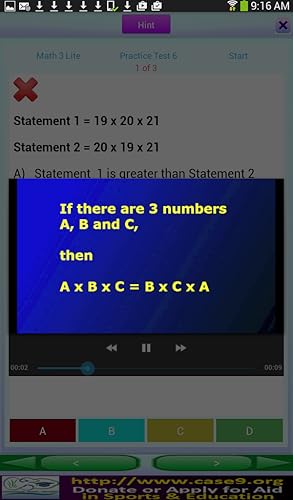 QVprep Lite Math Grade 3 Practice Tests with Video Hints