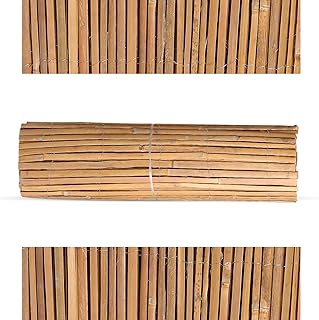 Ranjha's® 4M Bamboo Slat Natural Panel Shield bamboo fence screening Garden Screening Fencing fence screening Privacy Screen Outdoor (H: 1.2M x L: 4M)