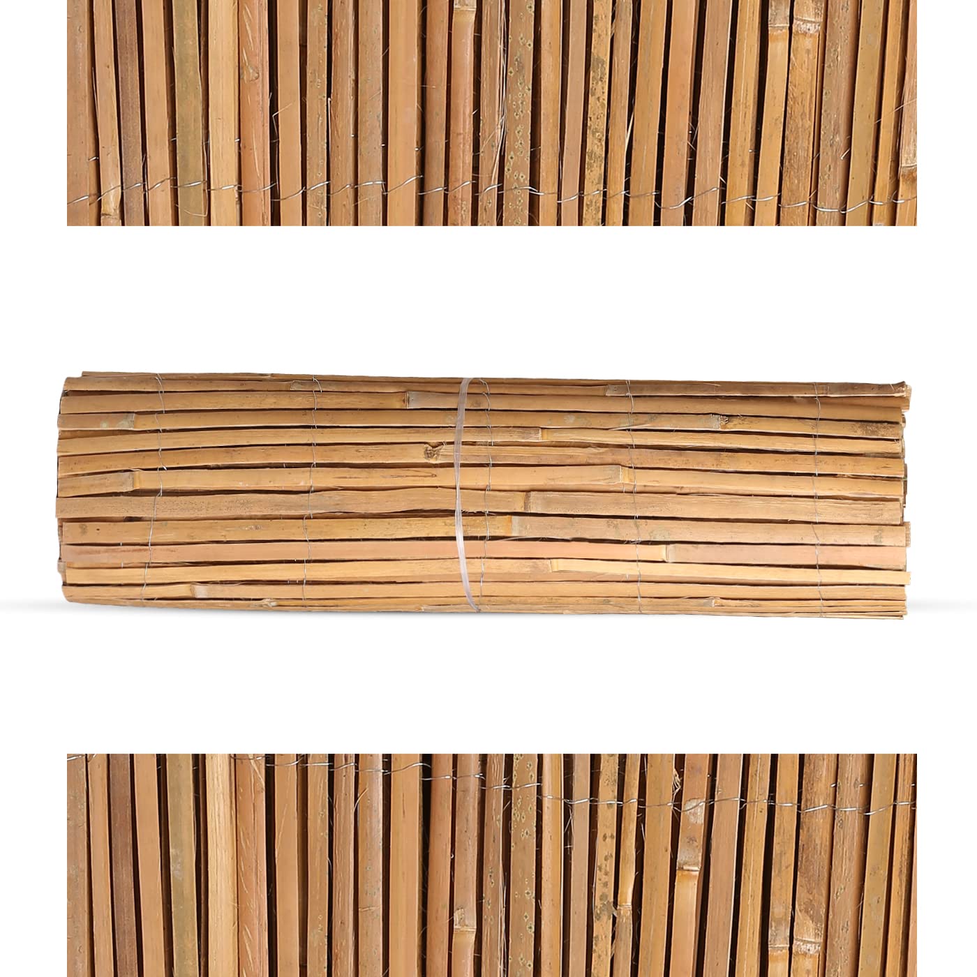 Buy Ranjha's® 4M Bamboo Slat Natural Panel Shield bamboo fence