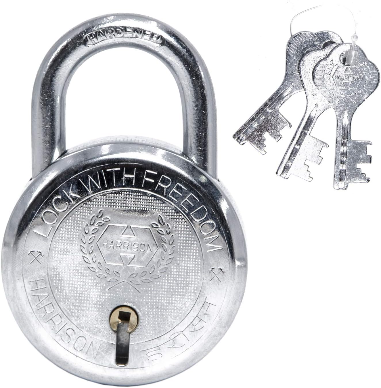Harrison T-26 LITE/BCP-0533 Painted Finish Key Pad Lock (Silver,)